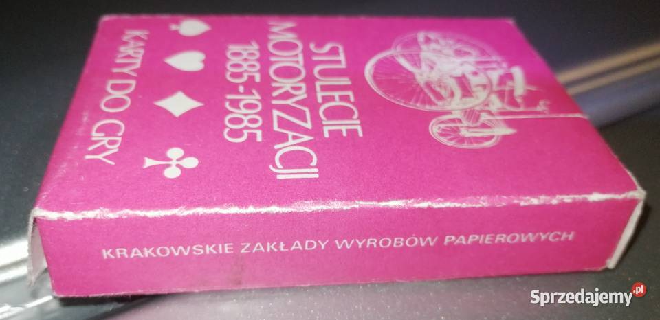 Karty do gry Stulecie Motoryzacji 1885 1985 PRL Kraków