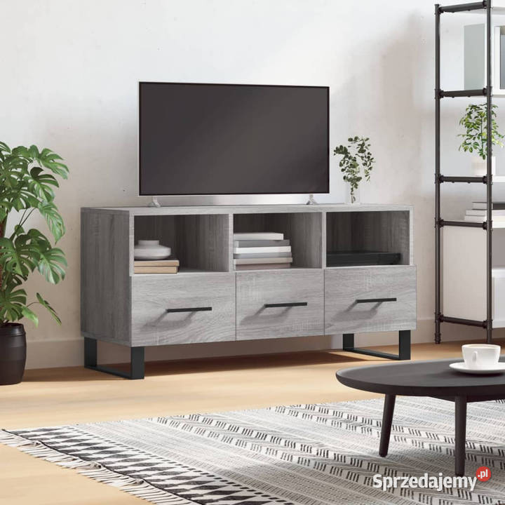Szafka pod telewizor szary dąb sonoma 102x36x50 Warszawa