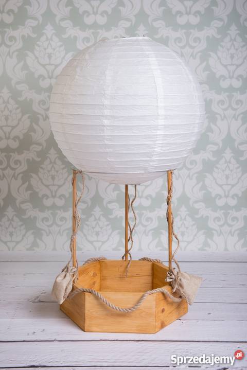 Balon z koszem foto rekwizyt do noworodkowych dolnośląskie Milicz