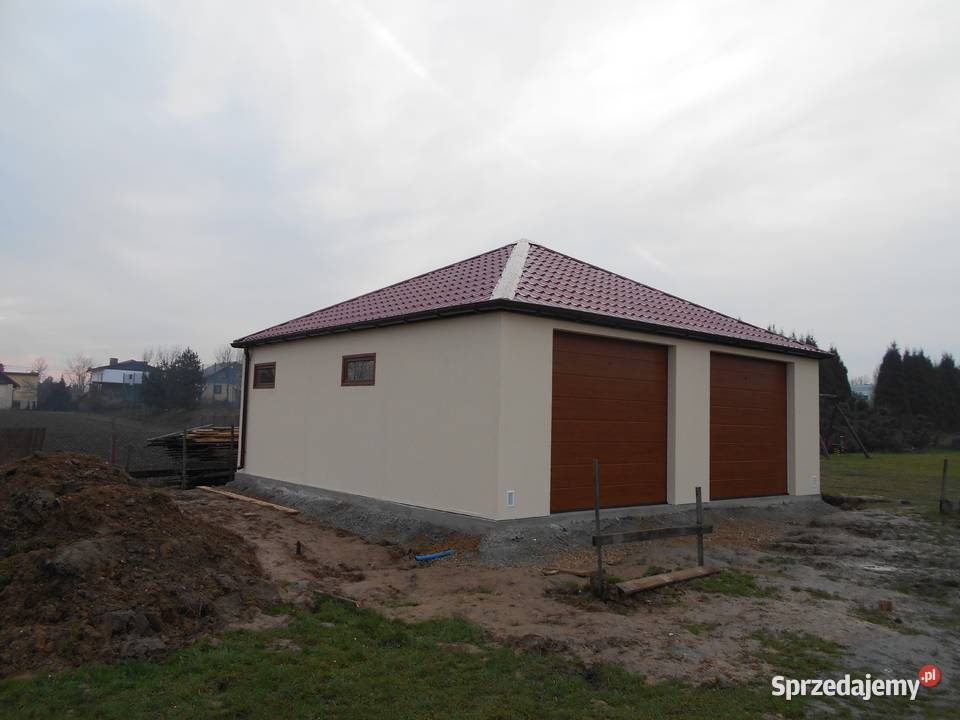 Garaż kopertowy dwustanowiskowy TYNKOWANY sprzedam