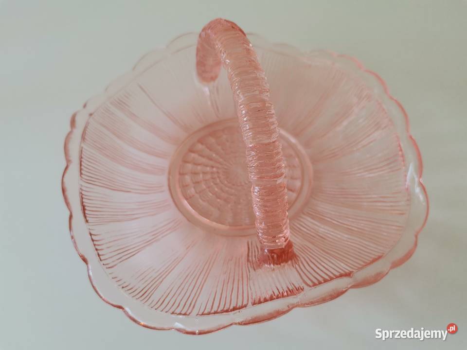 Stary nieużywany różowy koszyczek Cora HSG Katowice