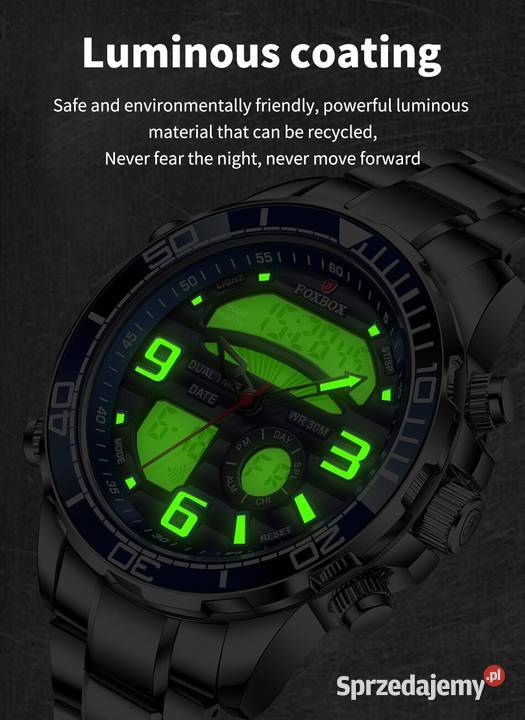 Zegarek męski sportowy cyfrowy alarm datownik lubuskie Gorzów Wielkopolski