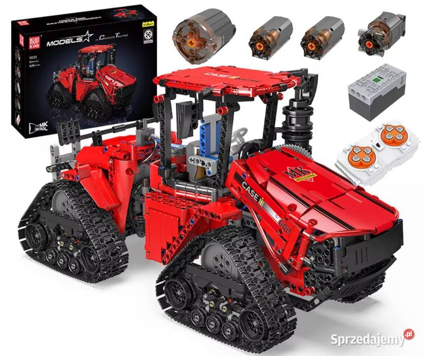 Klocki ciągnik sterowany CASE 1698klocków Klocki Pobiedziska