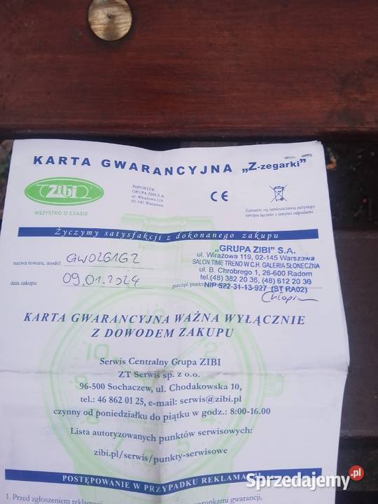Dzień mam to sprzedania zegarek męski z złotem Kozienice