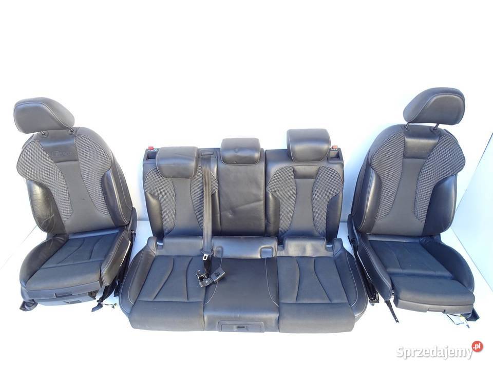 FOTELE FOTEL KANAPA PÓŁSKÓRA KOMPLET SLINE AUDI Części samochodowe małopolskie