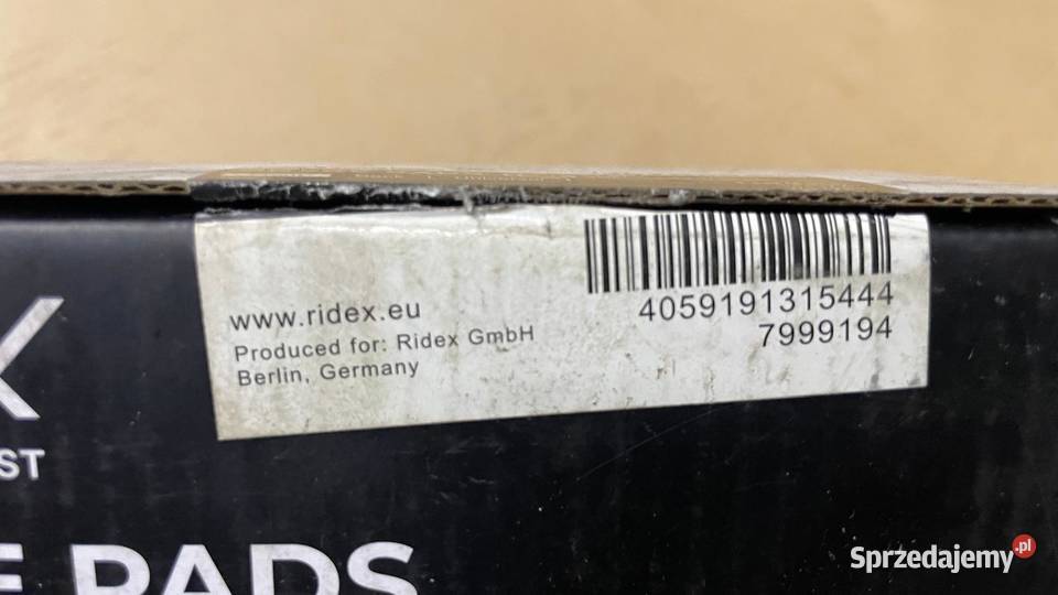 Klocki Hamulcowe Przód RIDEX 402B0046 BMW 1 E81 Kraków