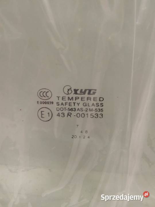 Szyba Drzwi Prawych Przednich Renault Megane wielkopolskie