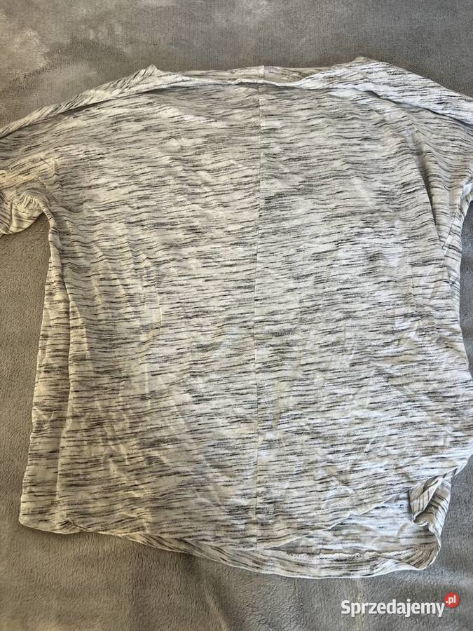 Bluzka z rękawem 34 jasna szary melanż szary/srebrny Bluzki i koszule Jasło