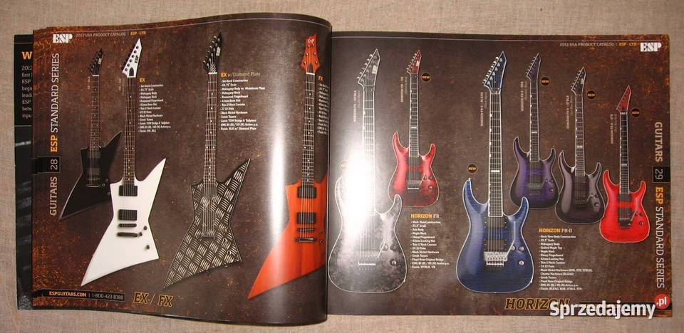 ESP LTD Guitars Basses 2012 USA Product Catalog Kępice