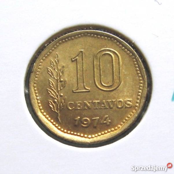 Argentyna 10 Centavos 1974rŁadna w Holderze Kalisz