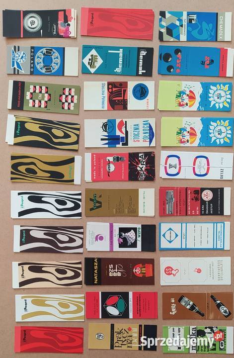 Polskie etykiety zapałczane KSIĄŻECZKOWE sprzedam