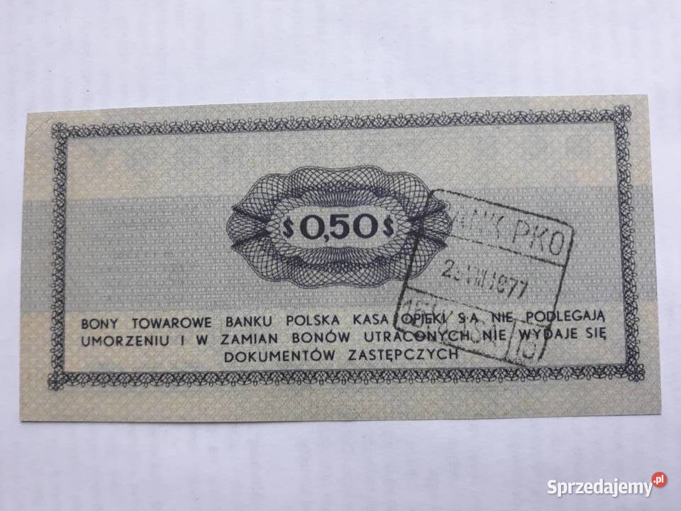 Bon towarowy 050 centów 1969 Warszawa