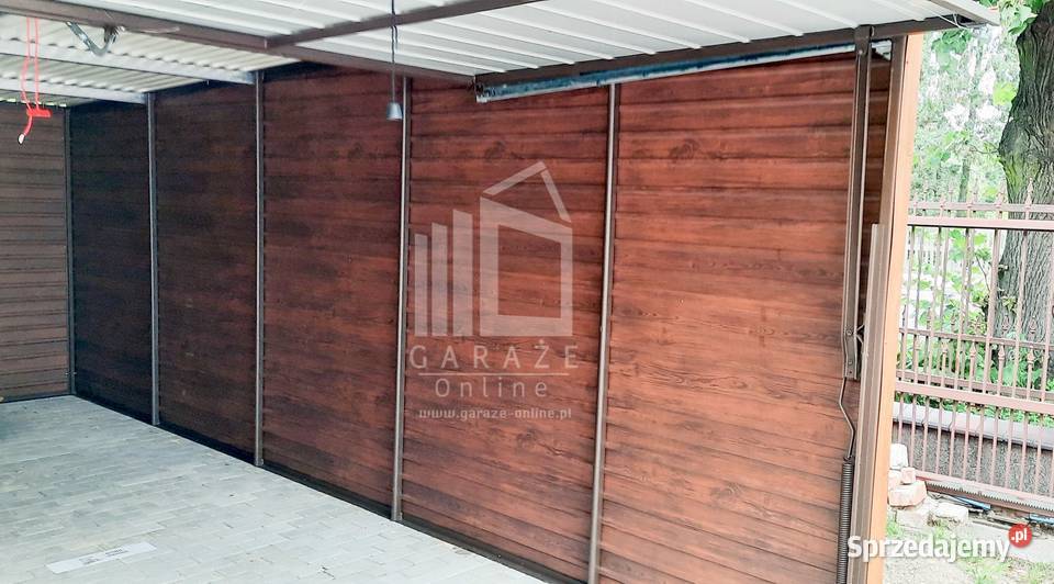 GARAZ BLASZANY 6m x 58m 2x Brama drewnopodobny Nysa sprzedam