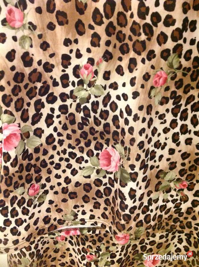 Zestaw Damski Panterka Róże r SSM Spódnica z kolorowy Garsonki i kostiumy Nowa Sól