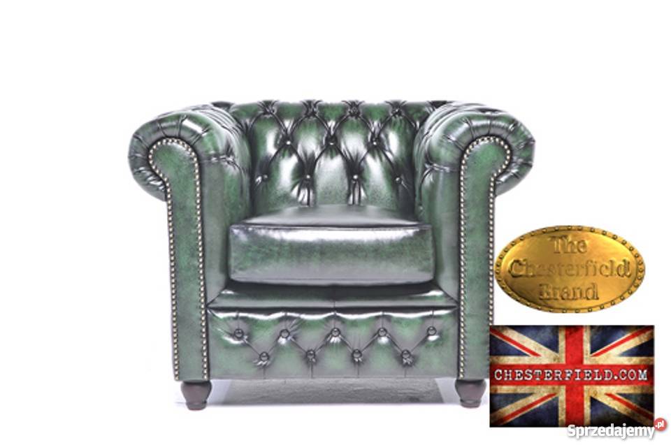 Chesterfield sofa 1 -osobowa Brighton zielen