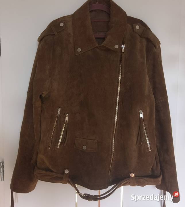 Skórzana zamszowa ramoneska Reserved 42 Warszawa