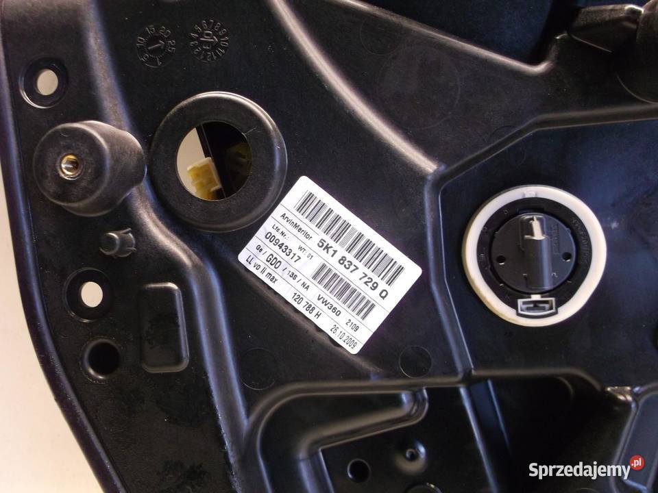 MECHANIZM PODNOŚNIK SZYBY LEWY PRZÓD GOLF VI sprzedam