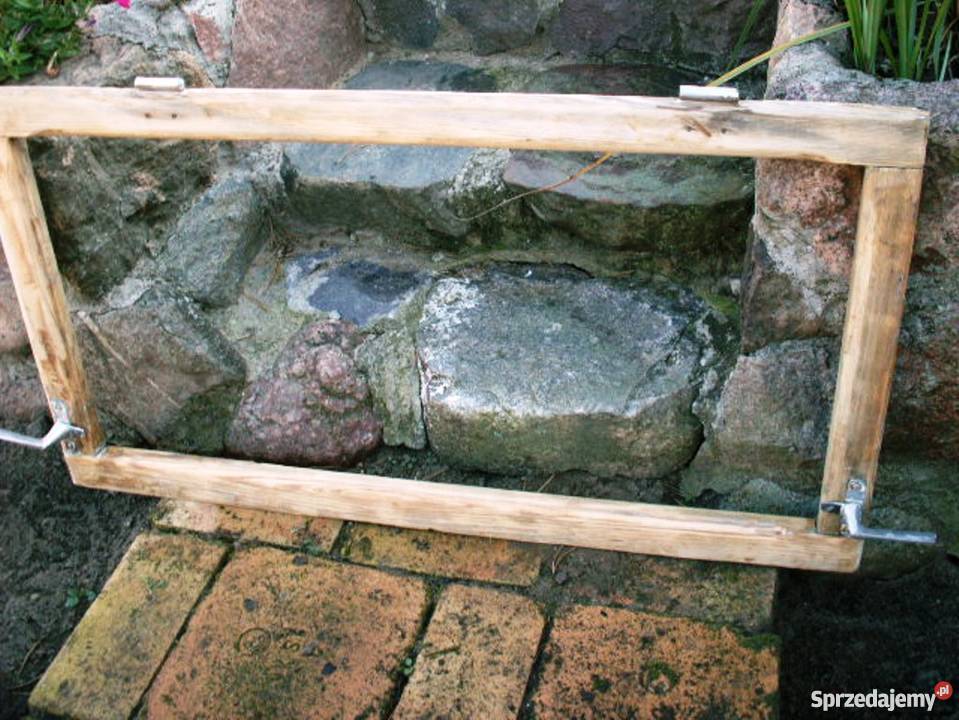 Rama okienna lustro aranżacja wnętrz retro 98x54