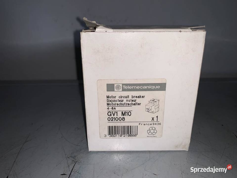 Wyłącznik silnikowy Telemecanique GV1M10 46A