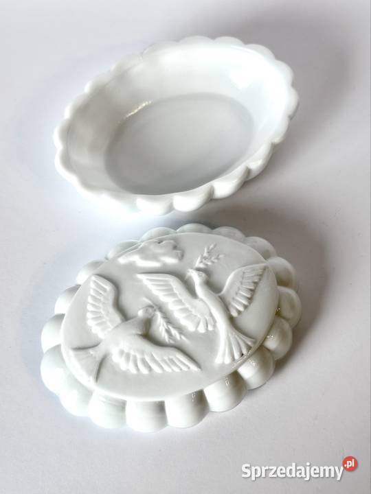 Czeskie szkło Art deco Przepiękna duża szkatułka Warszawa sprzedam