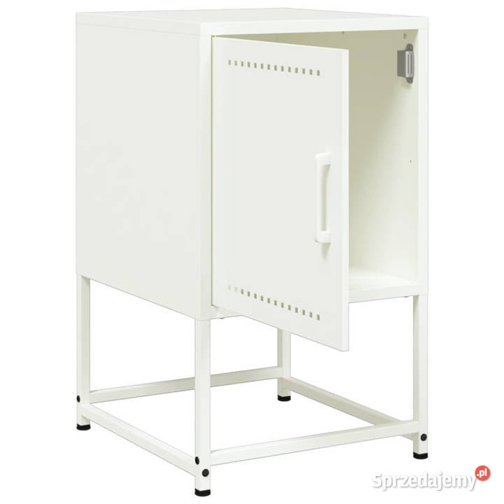 Szafki nocne 2 białe 36x39x605 stal WM846457 Nocne Warszawa