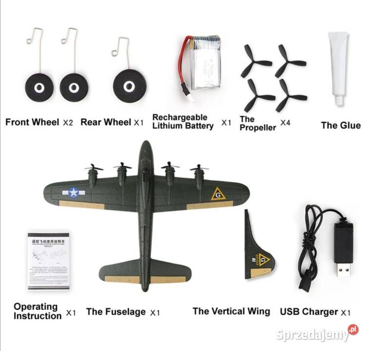 Rc rtf B 17 model samolotu gotowy do lotu Tarnowskie Góry