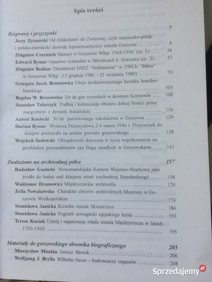 3728 Nadwarciański Rocznik Historyczno Szczecin sprzedam