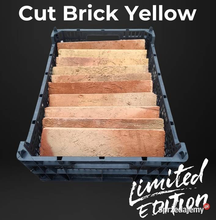 Cut Brick YELLOW płytki cięte z cegły Warszawa