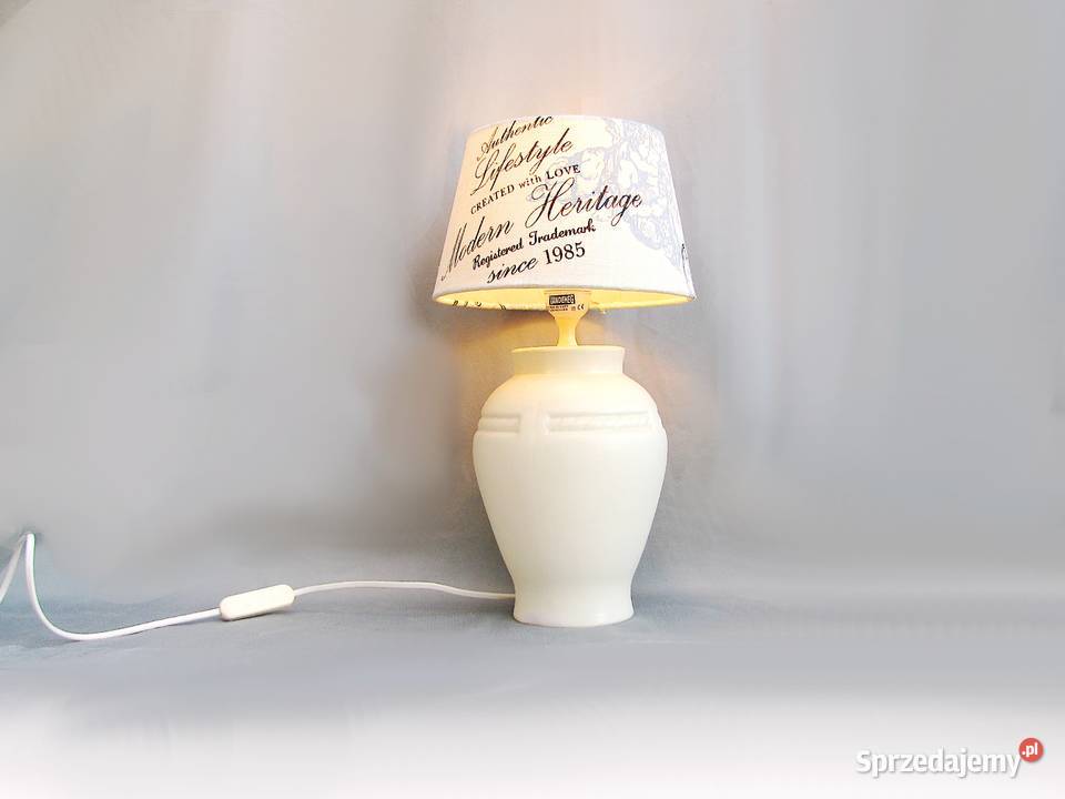 Lampka nocna ceramiczna Beczułka zachodniopomorskie Szczecinek