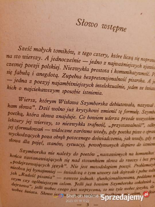 Szymborska Poezje księgarnia Praga Warszawa sprzedam