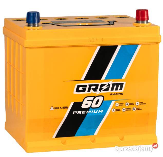 Akumulator GROM Racing 60Ah 540A Japan P mazowieckie Pruszków