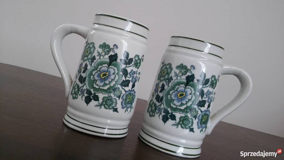 Porcelanowe kufle LIPPELSDORF 1877 GDR sygnowane Tarczyn