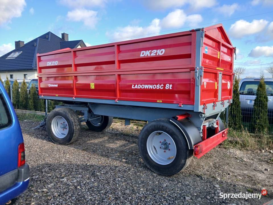 Przyczepa dwuosiowa Krone 3 stronny wywrotka 6 8 Pajęczno