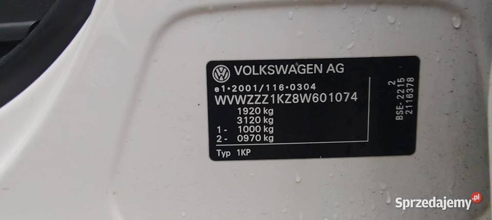 2008 volkswagen golf plus 16 Olszyny