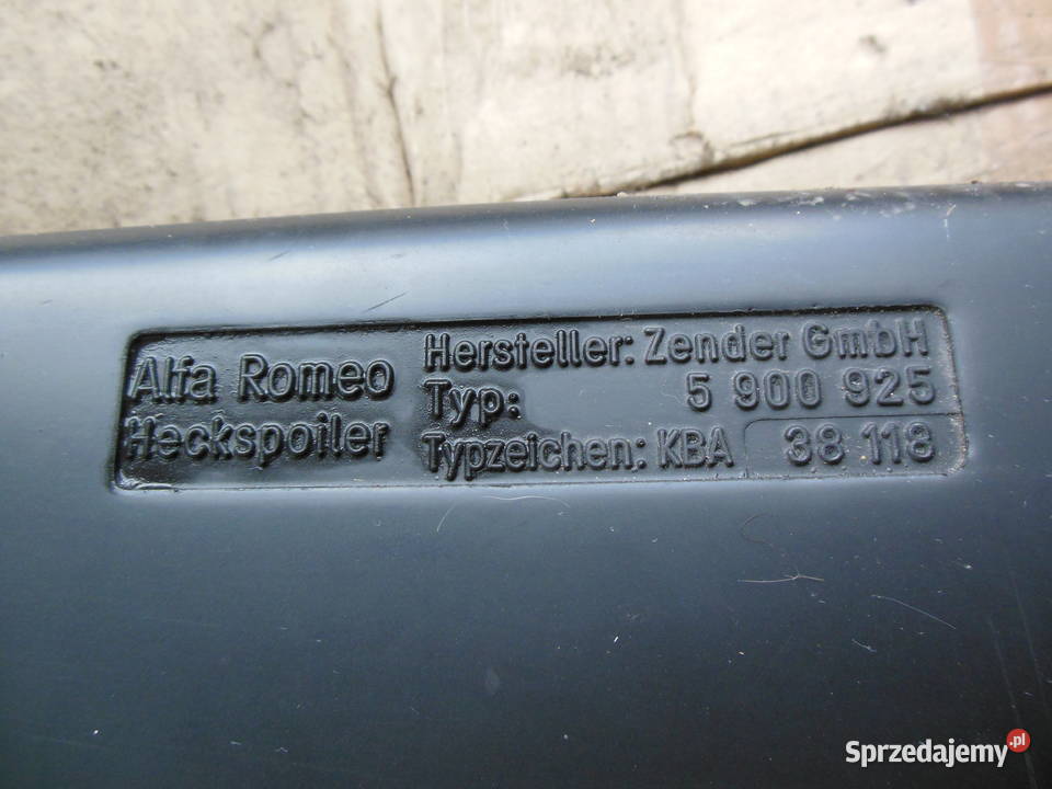 SPOILER KLAPY LOTKA 5 900 925 ALFA ROMEO 156 Kozy