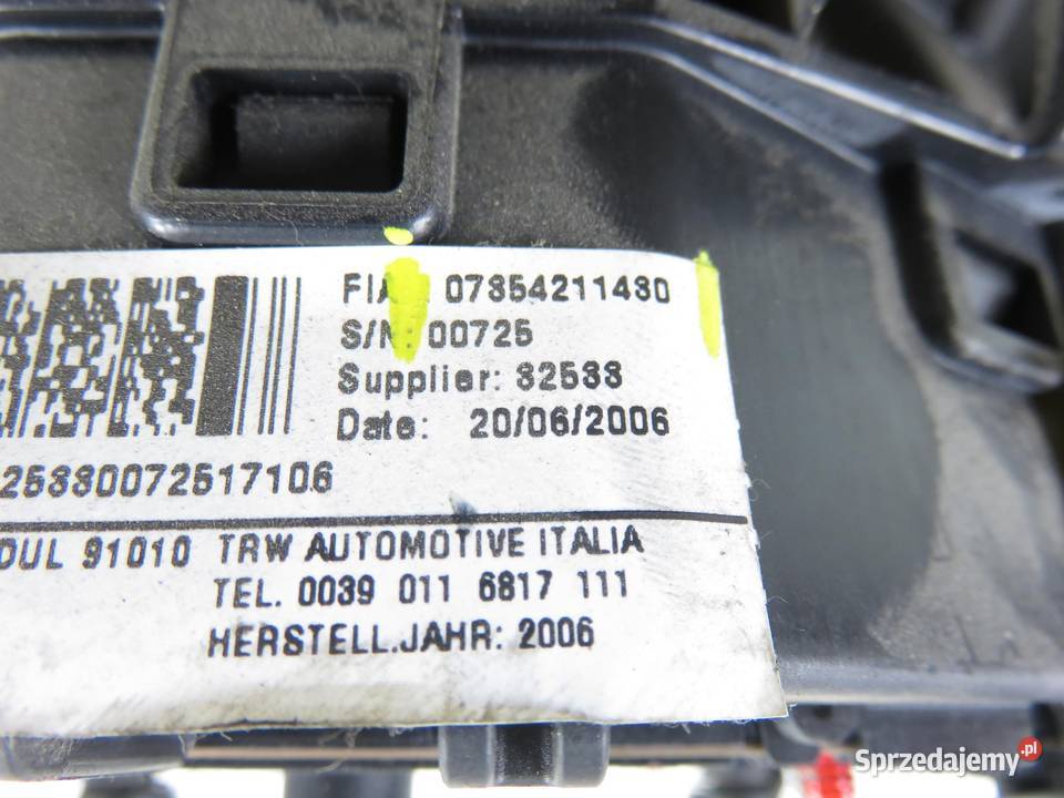 PODUSZKA KIEROWCY PEUGEOT BOXER II 07854211480 osobowe sprzedam