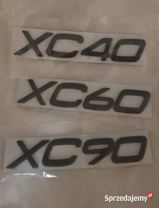 NOWY czarny znaczek XC40 XC60 XC90 emblemat Akcesoria samochodowe