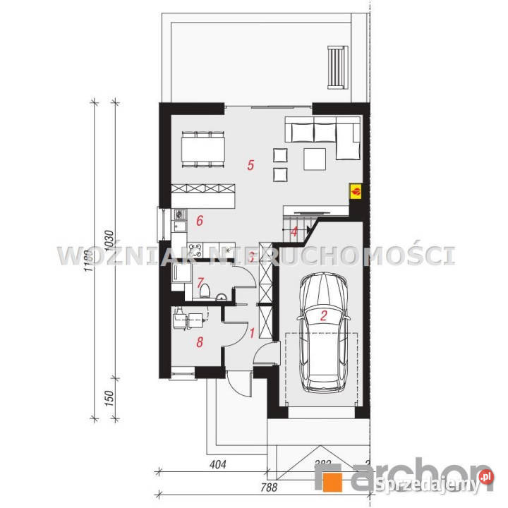 sprzedaży domu bliźniaka Gorzeszów 16921m2 2 piętra