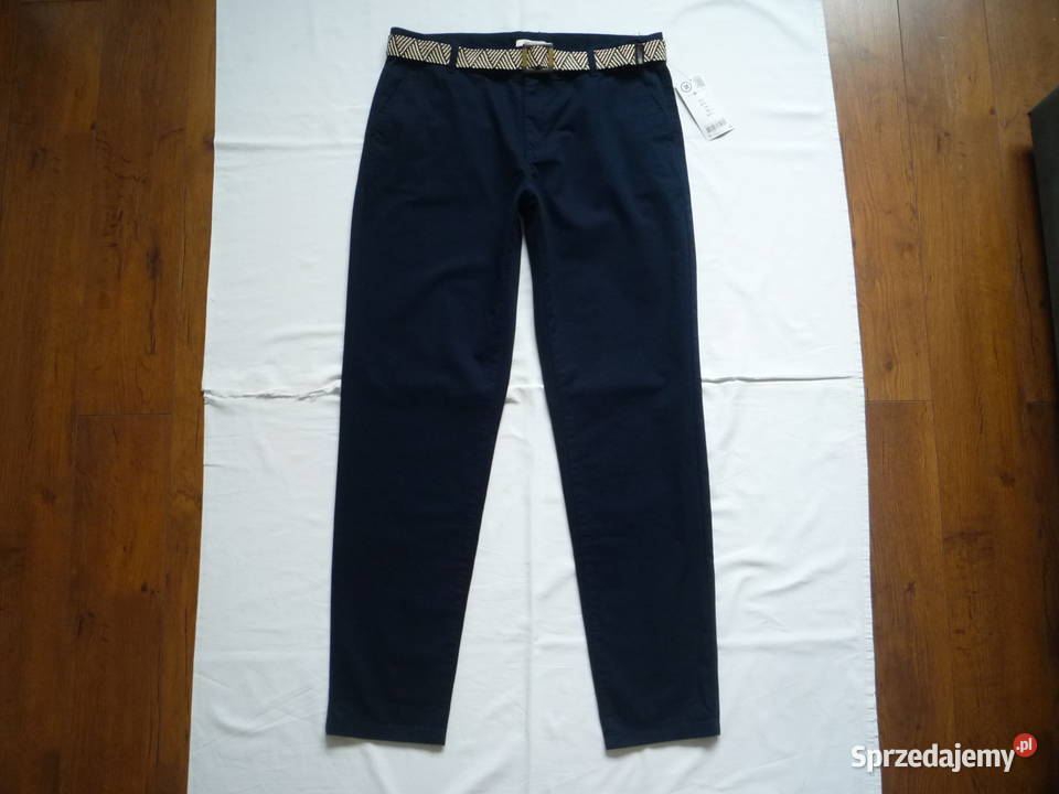 Nowe Orsay 38M Granatowe Chino Spodnie damskie