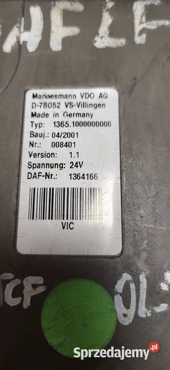 DAF 105 STEROWNIK MODUŁ VIC2 1364166 ciężarowe Pozostałe Mojusz