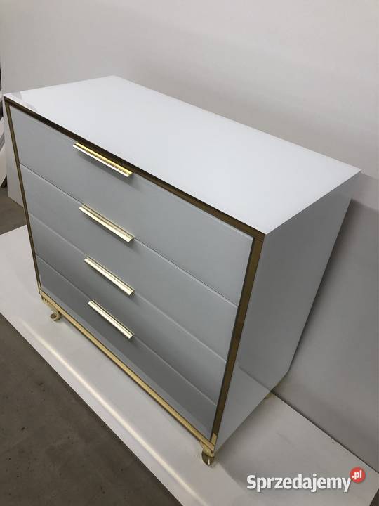 Komoda biała złota noga Ludwik glamour Kępno sprzedam