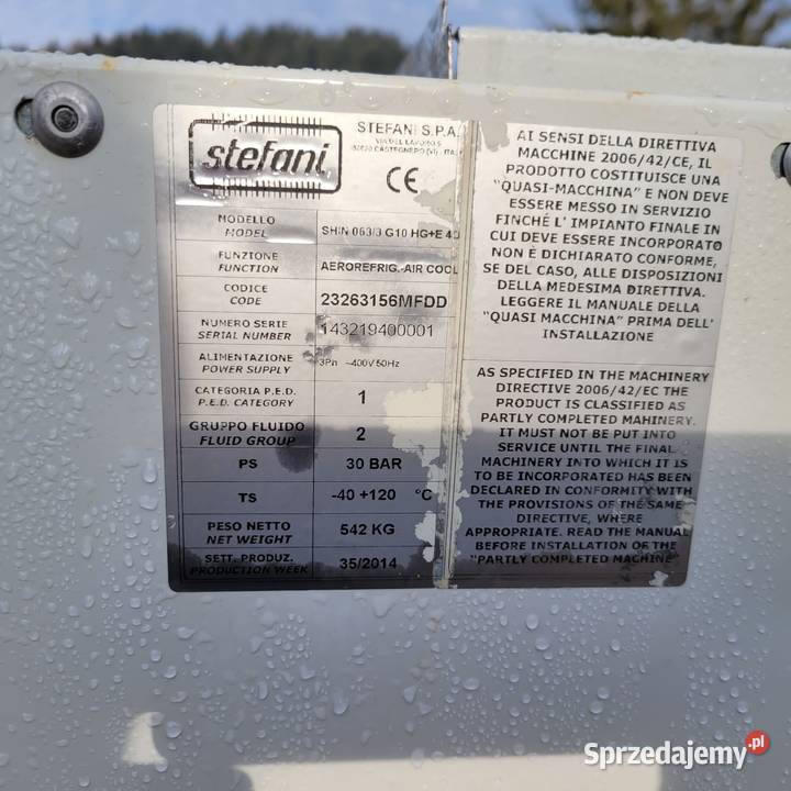 Chłodnia freonowa Stefani 3 wiatraki Łabowa Dębica