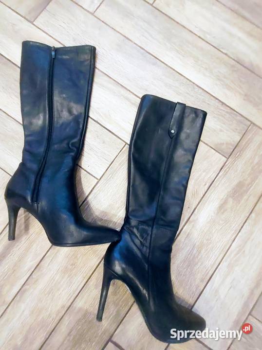 Wojas kozaki z naturalnej skóry na szpilce 38 Gliwice sprzedam