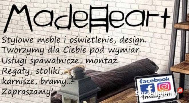 półka wisząca loft naturalne drewno Bartoszyce