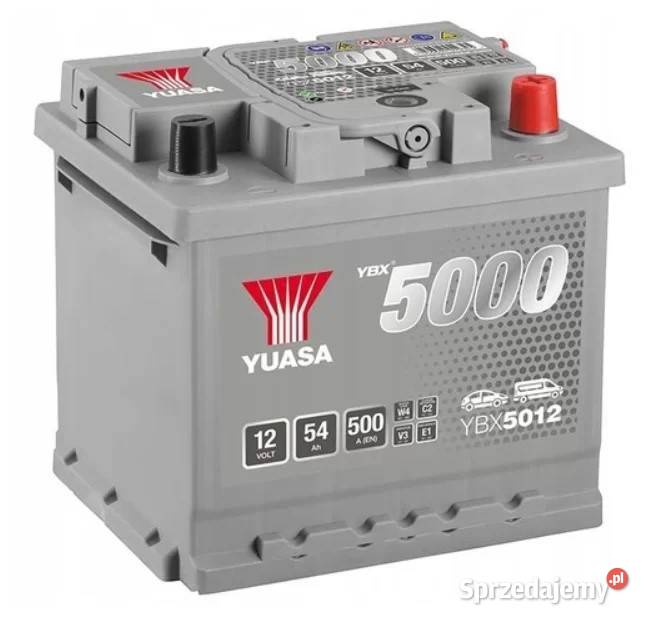 Akumulator Yuasa Silver 12V 54Ah 500A Prawy Plus Lublin