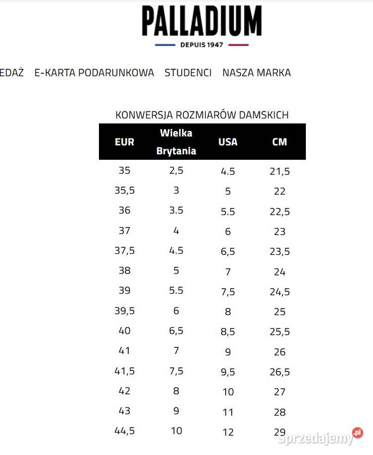 Buty damskie Palladium 77354308M jedyne takie Obuwie sportowe pomorskie Gdynia sprzedam
