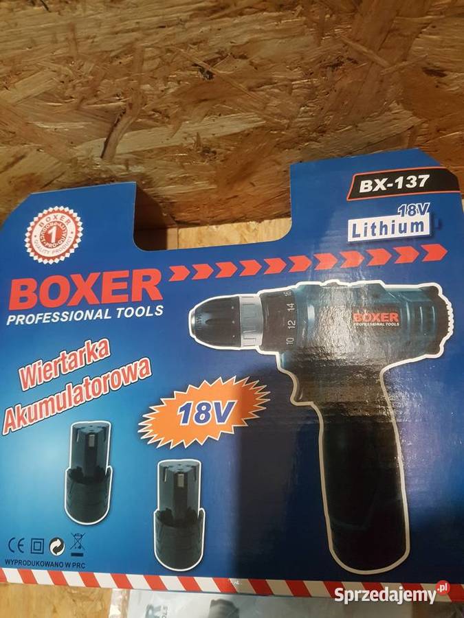 WKRĘTARKA WIERTARKA 18V 2x AKU AKCESORIA BX137 Elektryczne Głogowa