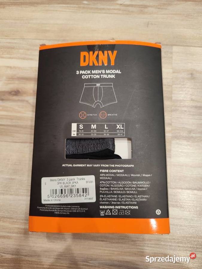 Majtki bokserki męskie DKNY rozmiar S 3pack Tarnów sprzedam