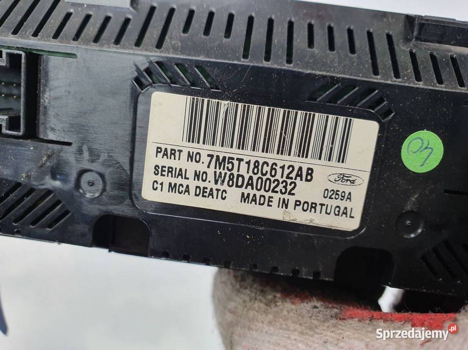 PANEL KLIMATYZACJI FORD C 7M5T18C612AB osobowe Lipno