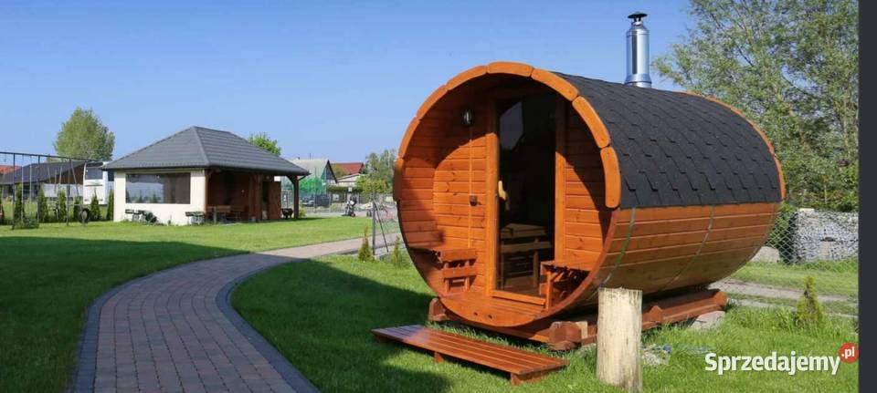 Sauna Beczka Ogrodowa Bania Ruska z Piecem Olecko
